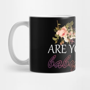 365 days - Are you lost baby girl (spring flowers and rainbow outline) | Michele Mug